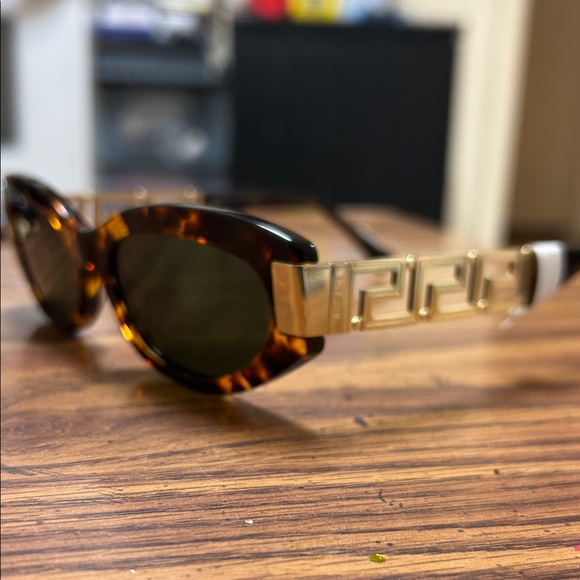 Versace Accessories - Versace Tortoiseshell Sunglasses with Gold Accents